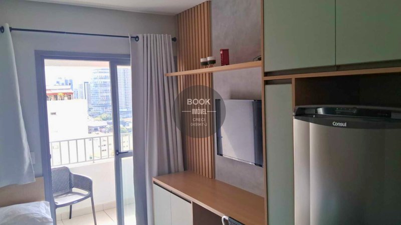 Studio 100% Mobiliado ao lado do Metrô Brooklin Rua Joaquim Guarani São Paulo - 