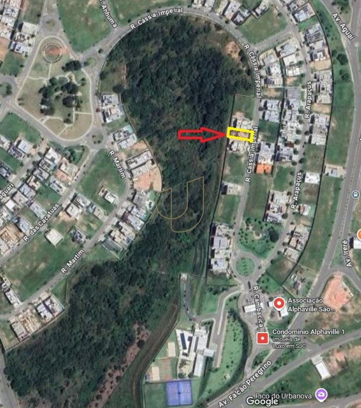 Terreno de 496 m² no Alphaville I Rua Cambacica São José dos Campos - 