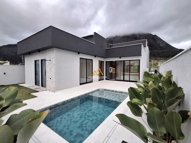 Casa com 3 quartos, 1 Suíte à venda, 186 m² por R$ 1.490.000 - Alphaville 2 - Maricá/RJ Rodovia Ernani Do Amaral Peixoto, Nº S/N - Km 15.5 Maricá - 