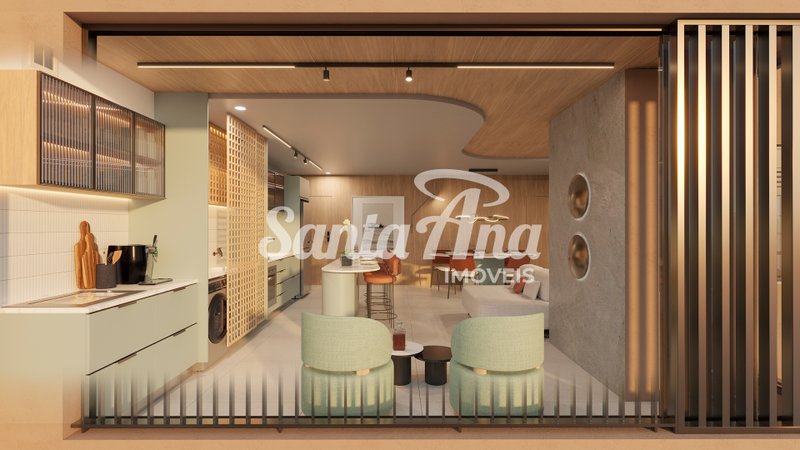 Apartamento à venda | 3 dorms | 1 suíte | 95 m² | R$ 844.981 | Centro | Piracicaba/SP  Piracicaba - Varanda gourmet integrada à sala