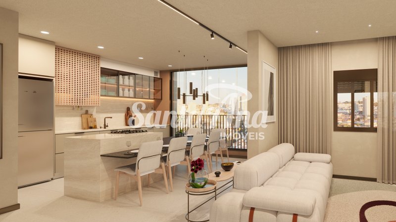 Apartamento à venda | 3 dorms | 1 suíte | 95 m² | R$ 844.981 | Centro | Piracicaba/SP  Piracicaba - Sala ampliada