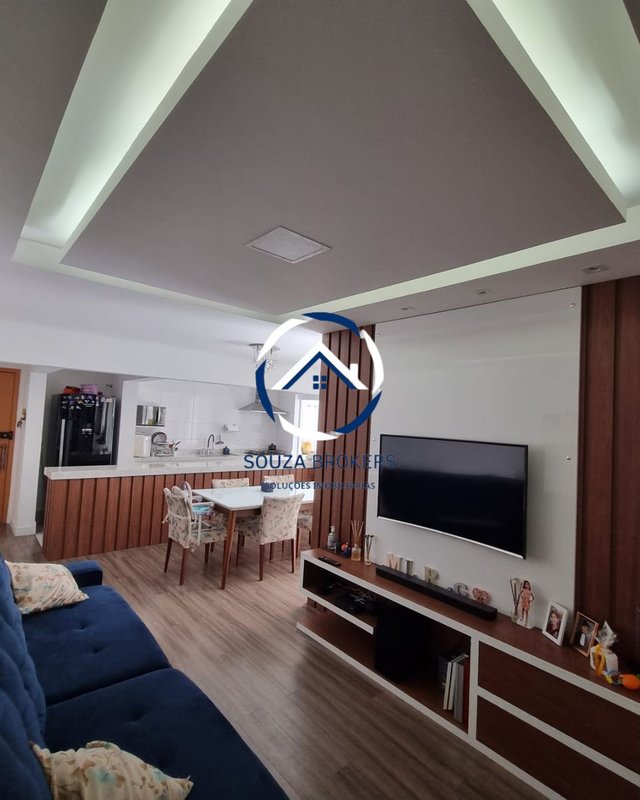 Apartamento perfeito de 96m² na Vila Scarpelli em Santo André  Santo André - 