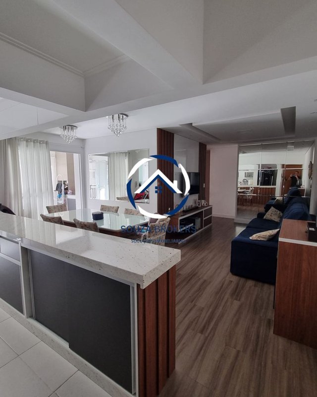 Apartamento perfeito de 96m² na Vila Scarpelli em Santo André  Santo André - 