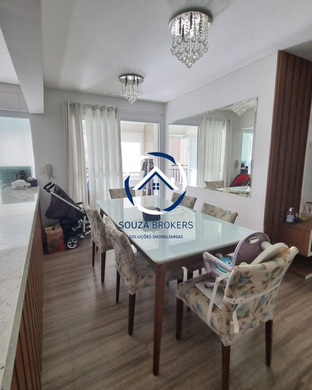 Apartamento perfeito de 96m² na Vila Scarpelli em Santo André  Santo André - 