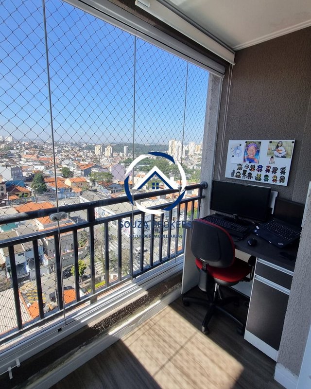 Apartamento perfeito de 96m² na Vila Scarpelli em Santo André  Santo André - 