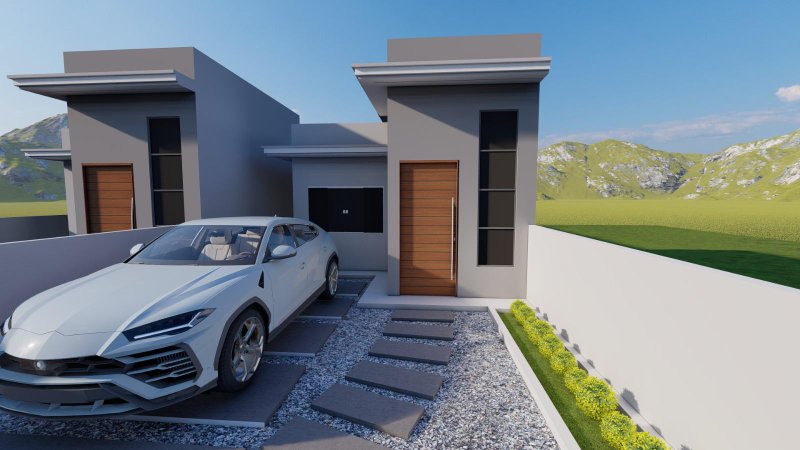 CASA COM 1 SUÍTE MAIS 2 DORMITÓRIOS NA POMERÂNIA  Guabiruba - 