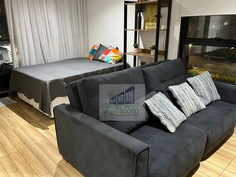 STUDIO DE 39M² E 1 VAGA DE GARAGEM E MOBILIADO  À VENDA E PARA LOCAÇÃO EM CAMPO BELO, Rua Gabriele D'Annunzio São Paulo - 