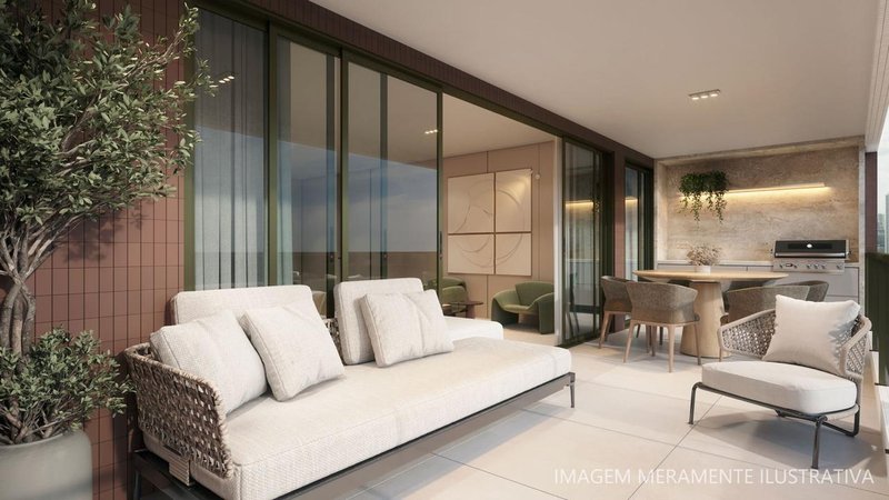 4 quartos (03 suítes). 163,75m². Varanda Gourmet. 1 suíte com closet. 03 vagas de garagem Avenida Santos Dumont Recife - 