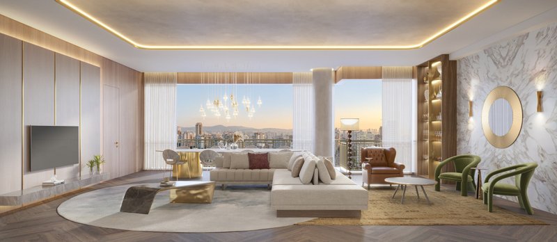 The Palace Royal – Apartamentos de 139 a 177 m², 3-4 dormitórios, luxo incomparável Rua Bartolomeu de Gusmão São Paulo - 