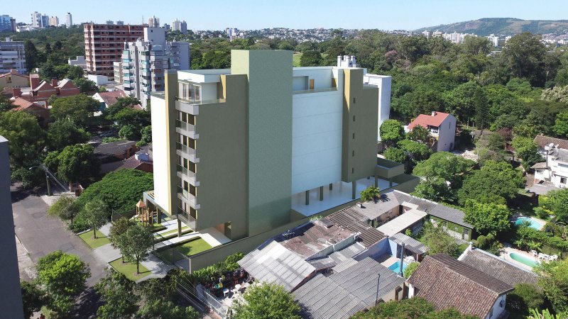 Apartamento duplex com sacada e churrasqueira Rua Isidoro Tressi Porto Alegre - 