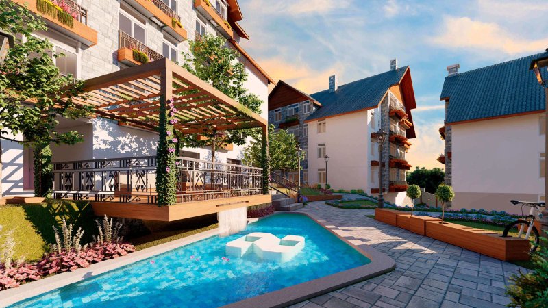 Apartamento com suíte e churrasqueira em Gramado Rua Prefeito Dinnebier Gramado - 
