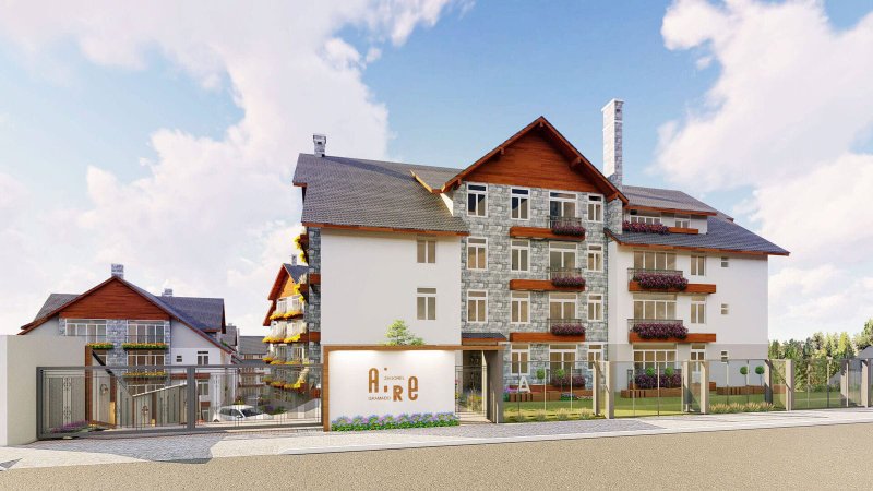 Apartamento com suíte e churrasqueira em Gramado Rua Prefeito Dinnebier Gramado - 