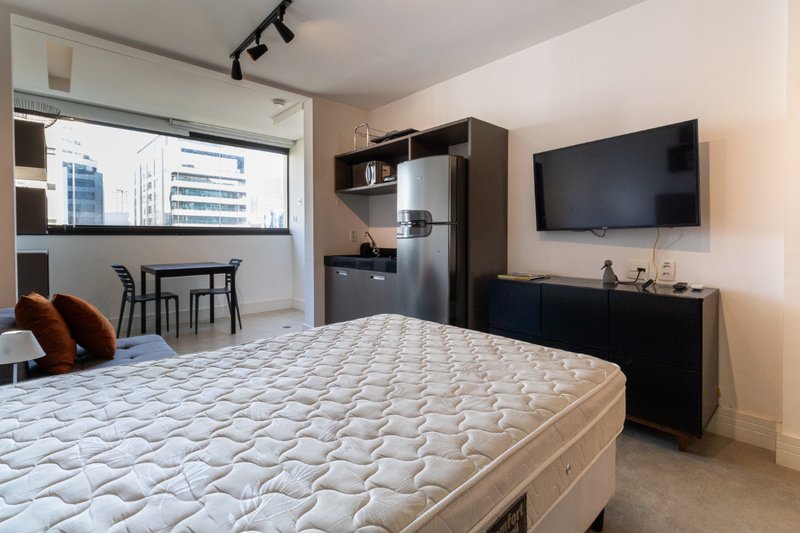 Apartamento Welconx Vista Livre Vila Olímpia 1 suíte Rua Gomes de Carvalho,  São Paulo - 
