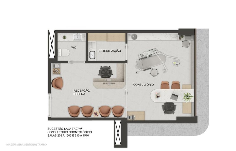 01 sala comercial. 36m², 37m² e 51,49m² Rua Padre Carapuceiro Recife - 