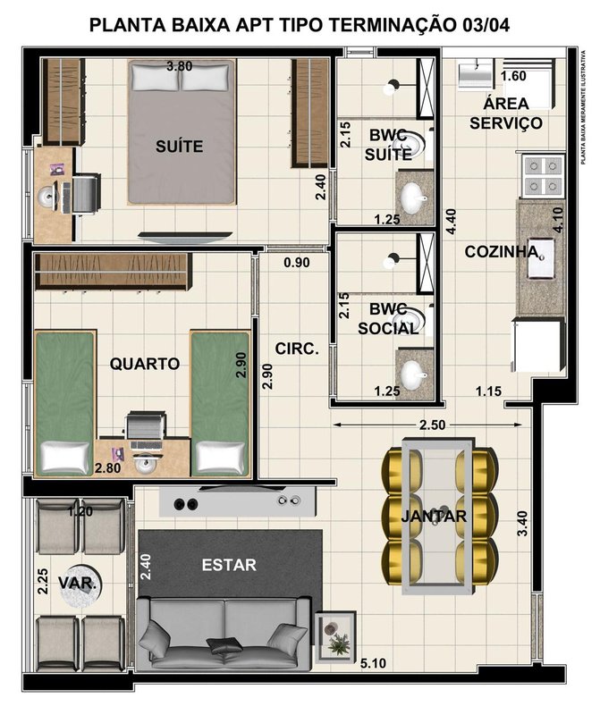 2 quartos (1 suíte). Nascente. Andar alto. 1 vaga de garagem Rua Cândido Lacerda Recife - 