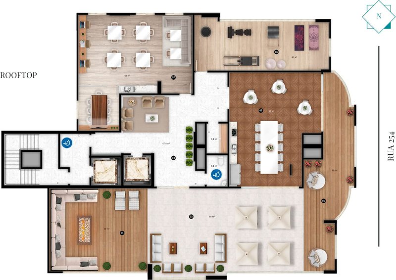 Apartamento no edifício MAYSON LAFAYETTE com rooftop e ampla área de lazer Rua 254 Itapema - 