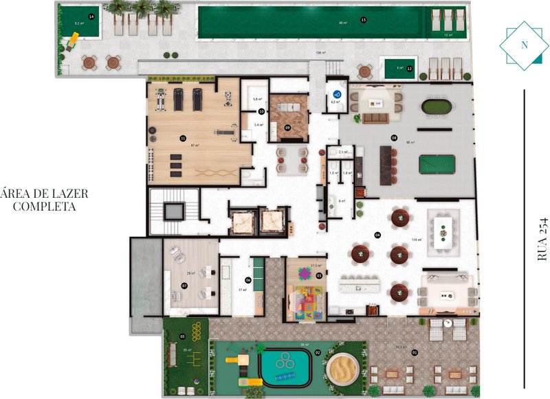 Apartamento no edifício MAYSON LAFAYETTE com rooftop e ampla área de lazer Rua 254 Itapema - 