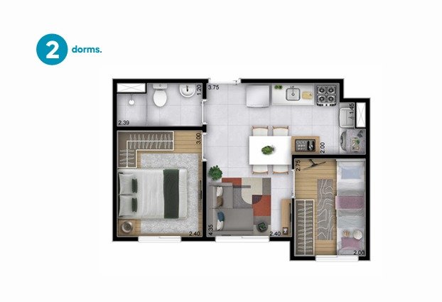 Excelente  43mts² com varanda e Opção de vaga Avenida Giovanni Gronchi São Paulo - 