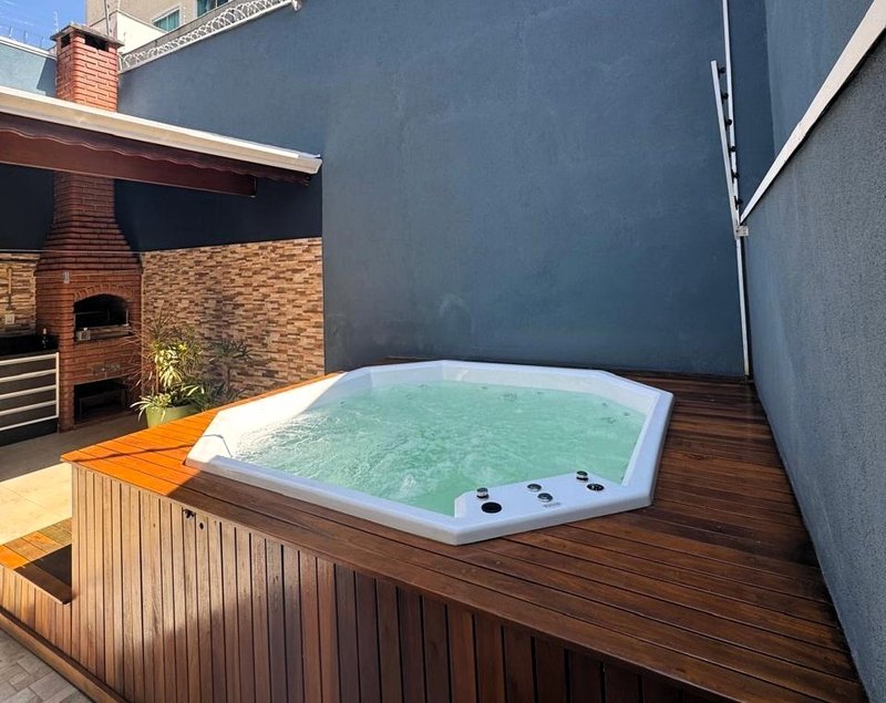 Sobrado 3 Dormitórios, Spa e Área Gourmet no Jardim Nathalie  Mogi das Cruzes - 