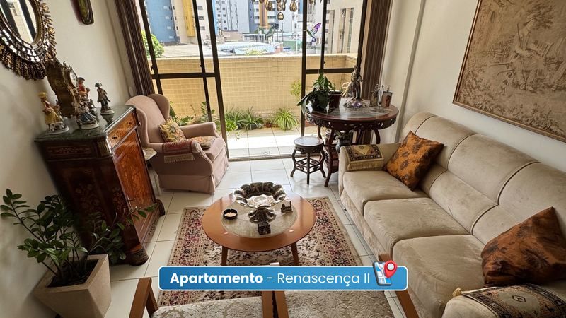 Apartamento à venda – 105m², 3 quartos (2 suítes), área de lazer completa Rua Professor Pinho Rodrigues São Luís - 