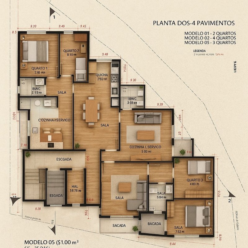 APARTAMENTO COM 2 DORMITÓRIOS NO GUARANI  Brusque - 
