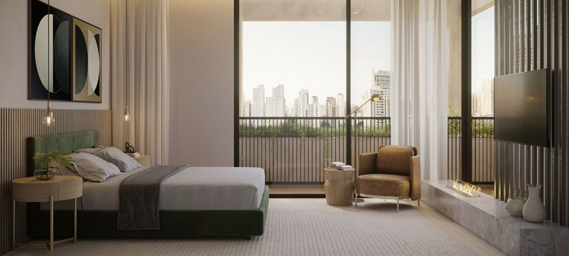 Apartamento Novo a Venda na Vila Nova Conceição de 258 m² - 3 Suítes e 3 Vagas + Office Pv Avenida Hélio Pellegrino São Paulo - 