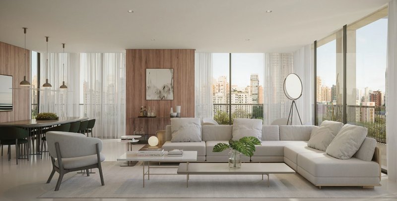 Apartamento Novo a Venda na Vila Nova Conceição de 258 m² - 3 Suítes e 3 Vagas + Office Pv Avenida Hélio Pellegrino São Paulo - 