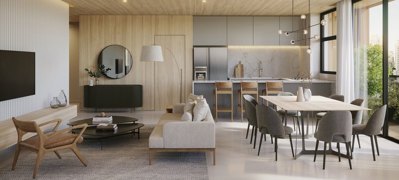Apartamento Novo a Venda na Vila Nova Conceição de 258 m² - 3 Suítes e 3 Vagas + Office Pv Avenida Hélio Pellegrino São Paulo - 