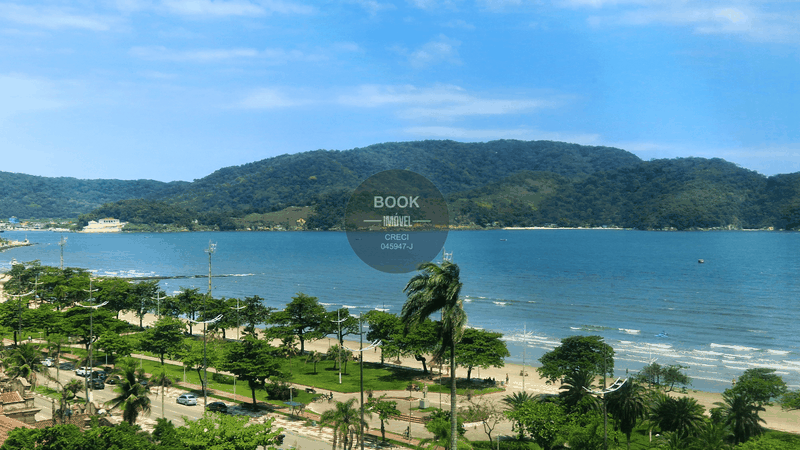 Amplo Apartamento com Vista para o Mar espetacular no Cristal Park Av. Bartolomeu de Gusmão Santos - 