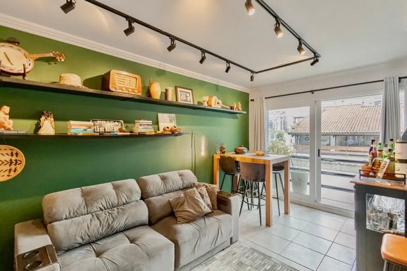 R$ 590.000 - CHARMOSO APARTAMENTO - 52M2 - 1 DORM - SACADA - 1 VAGA Rua Carlos Trein Filho Porto Alegre - 