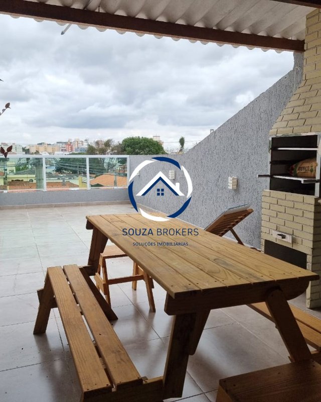 Excelente sobrado de 135m² no Bairro Campestre em Santo André  Santo André - 