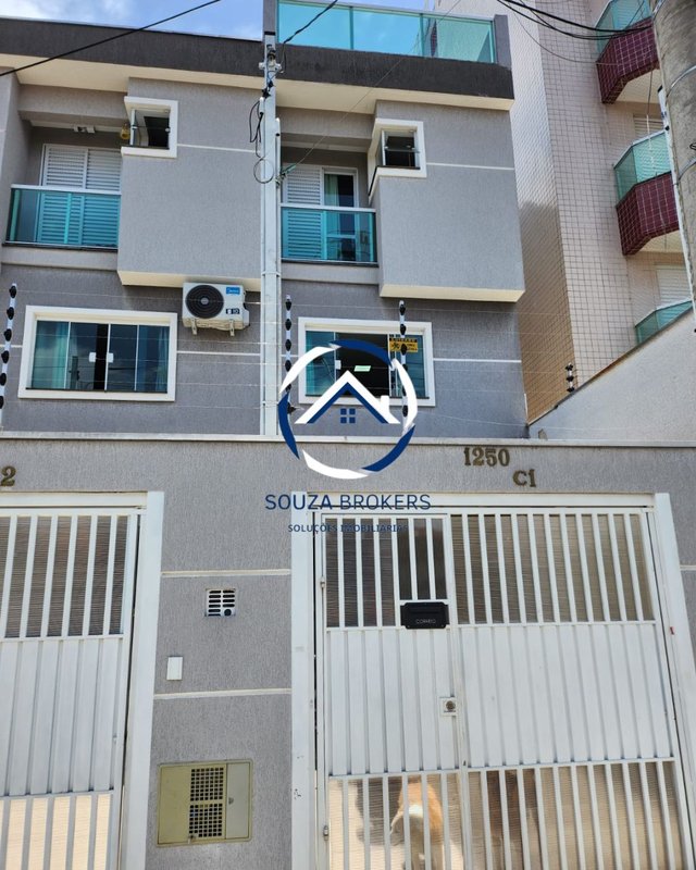 Excelente sobrado de 135m² no Bairro Campestre em Santo André  Santo André - 