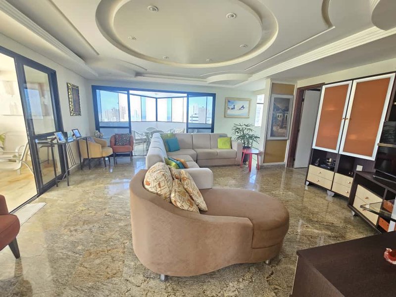APARTAMENTO COBERTURA 4 QUARTOS SUÍTE VARANDA LAVABO PISCINA 4 GARAGENS À VENDA NA GRAÇA! Rua Santa Rita de Cássia Salvador - 