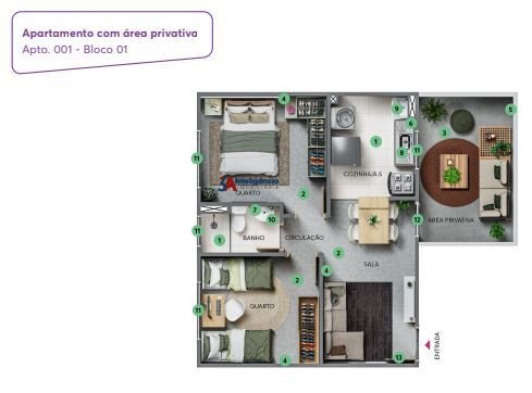 APARTAMENTO SOLAR DOS EUCALIPTOS -  SOROCABA  Sorocaba - 