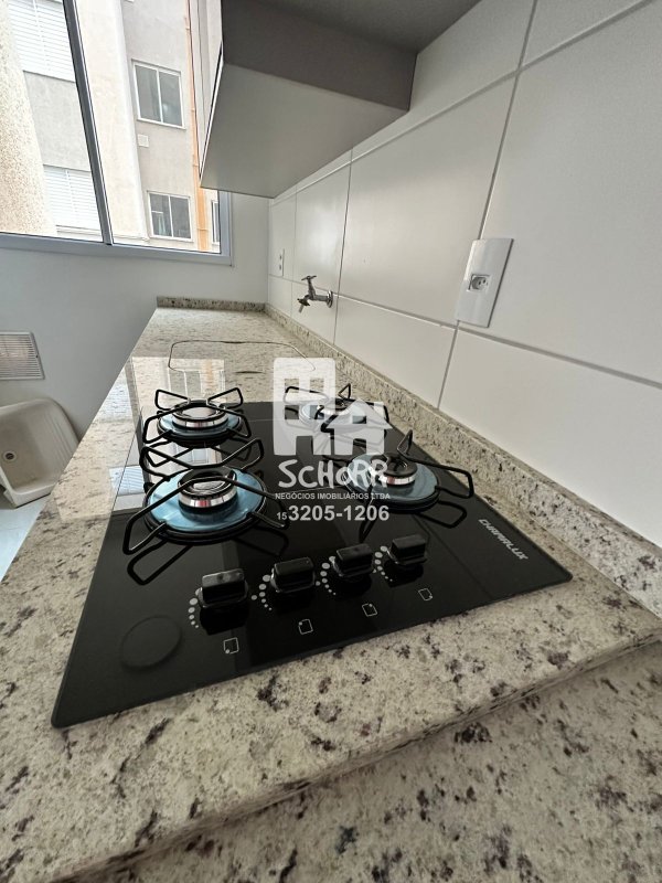 Apartamento com varanda e cozinha planejada para locação – Condomínio Vila dos Flamingos Rua Benedito Faustino da Rosa Tatuí - 