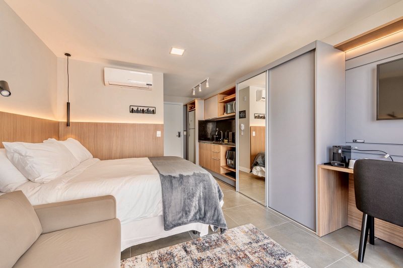R$ 630.000 - GO 24 - LIND&Iacute;SSIMO STUDIO - MOBILIADO - DECORADO - EQUIPADO - 24M2 Rua Vinte e Quatro de Outubro Porto Alegre - 