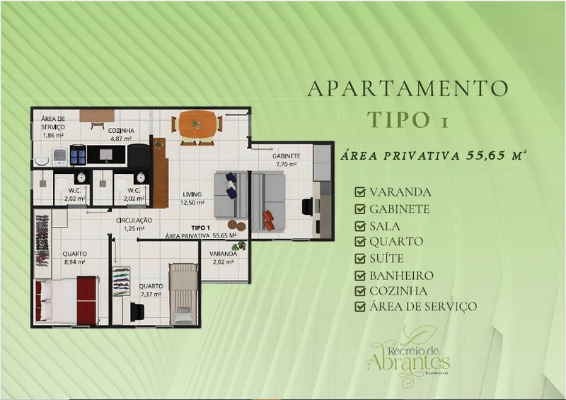 Residencial Vila de Abrantes - Apartamento de 2/4 - Suíte Rua Lagoa Branca Camaçari - 