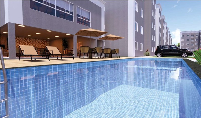 Residencial Vila de Abrantes - Apartamento de 2/4 - Suíte Rua Lagoa Branca Camaçari - 