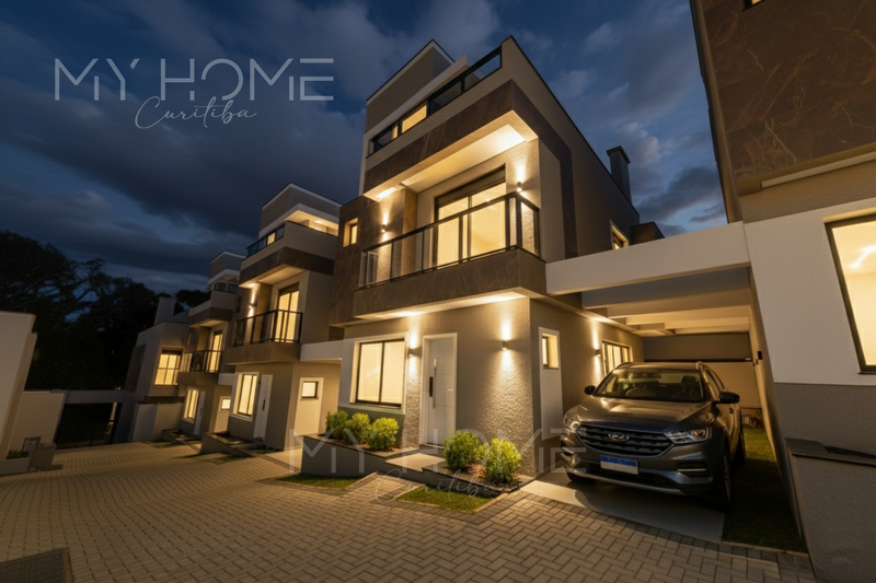 Casa em condomínio à venda nas Mercês Rua Paulo Martins Curitiba - 