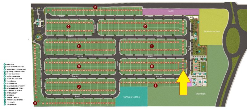 VENDA - 2 Lotes juntos em frente as quadras e lazer no Reserva dos Ypês IV  Tatuí - 