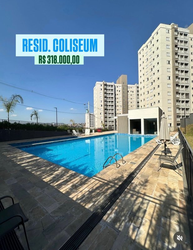 Apartamento &ndash; Residencial Coliseum Rua Francisco Grecco Franco da Rocha - 
