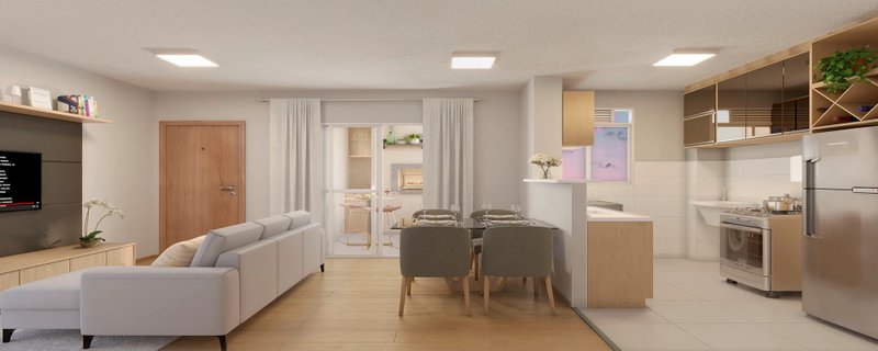 Apartamento com 2 quartos no Parque Santa F&eacute; Rua Reverendo Olavo Nunes Porto Alegre - 