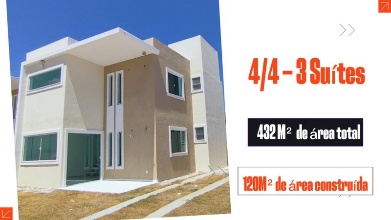 Casa - 4/4 - 3su&iacute;tes - 2 vagas Rua do Pesque e Pague Camaçari - 