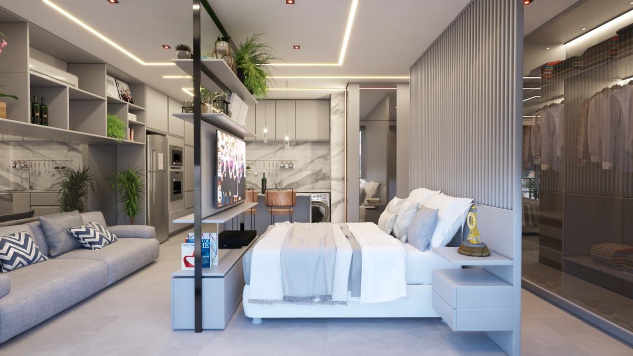 Studio de Luxo na Faria Lima | 46m&sup2; | R$ 1,8M Rua Chilon São Paulo - 