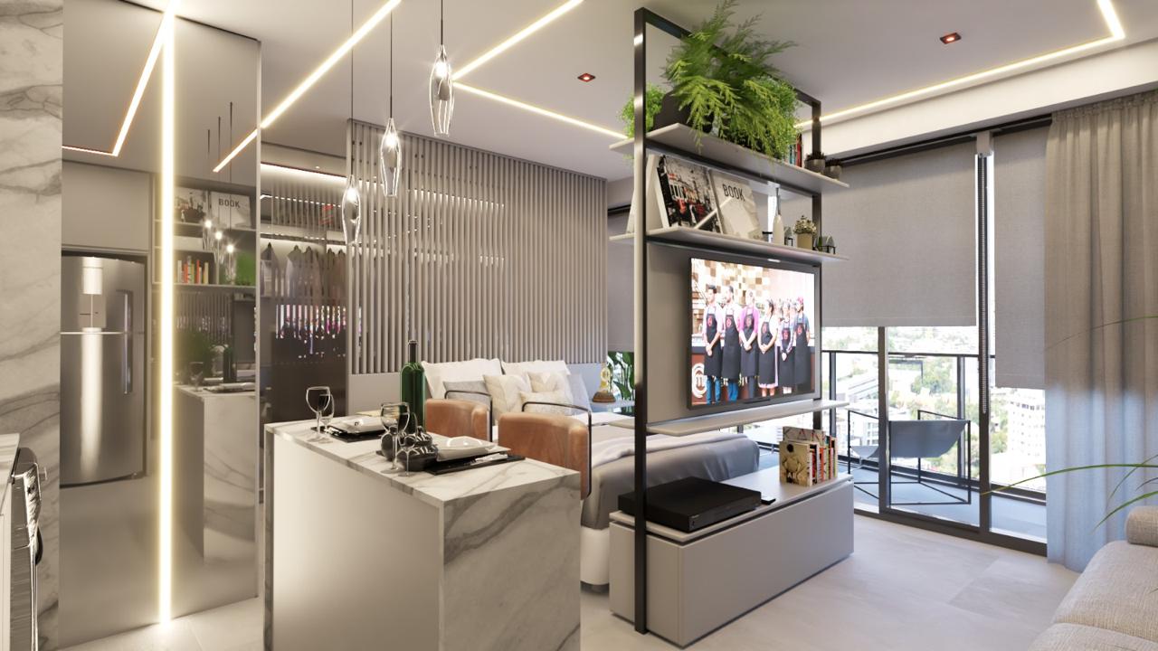 Studio de Luxo na Faria Lima | 46m&sup2; | R$ 1,8M Rua Chilon São Paulo - 