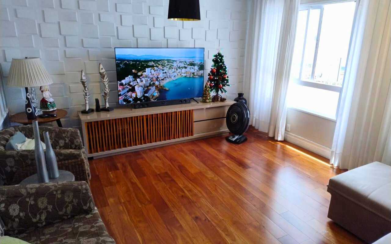 Apartamento com 3 quartos na ponta da praia! Av. Rei Pelé Santos - 