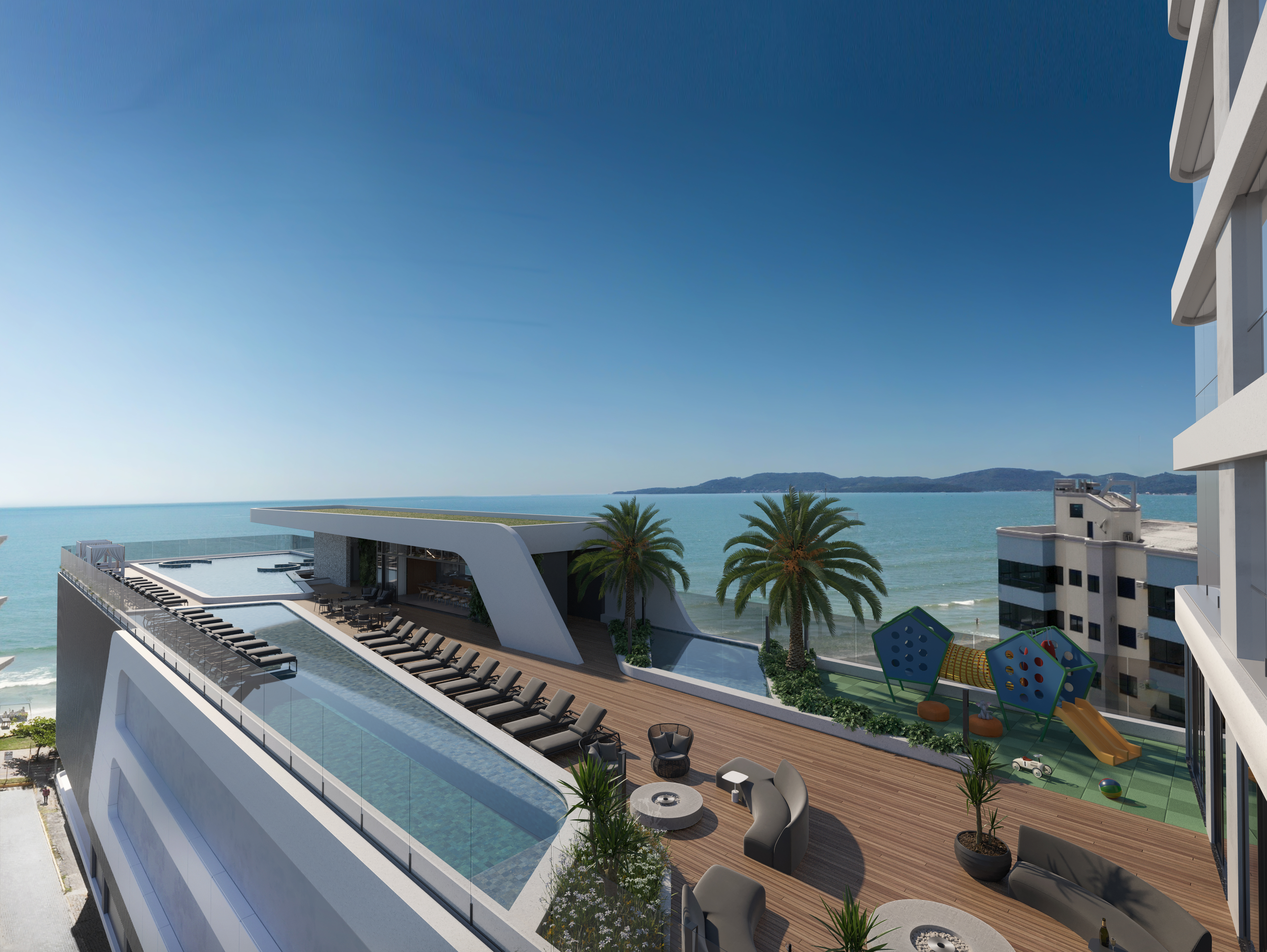 Apartamento com Vista Panor&acirc;mica, Lazer Completo e Espa&ccedil;o Gourmet com Churrasqueira Rua 243 e 245 Itapema - 