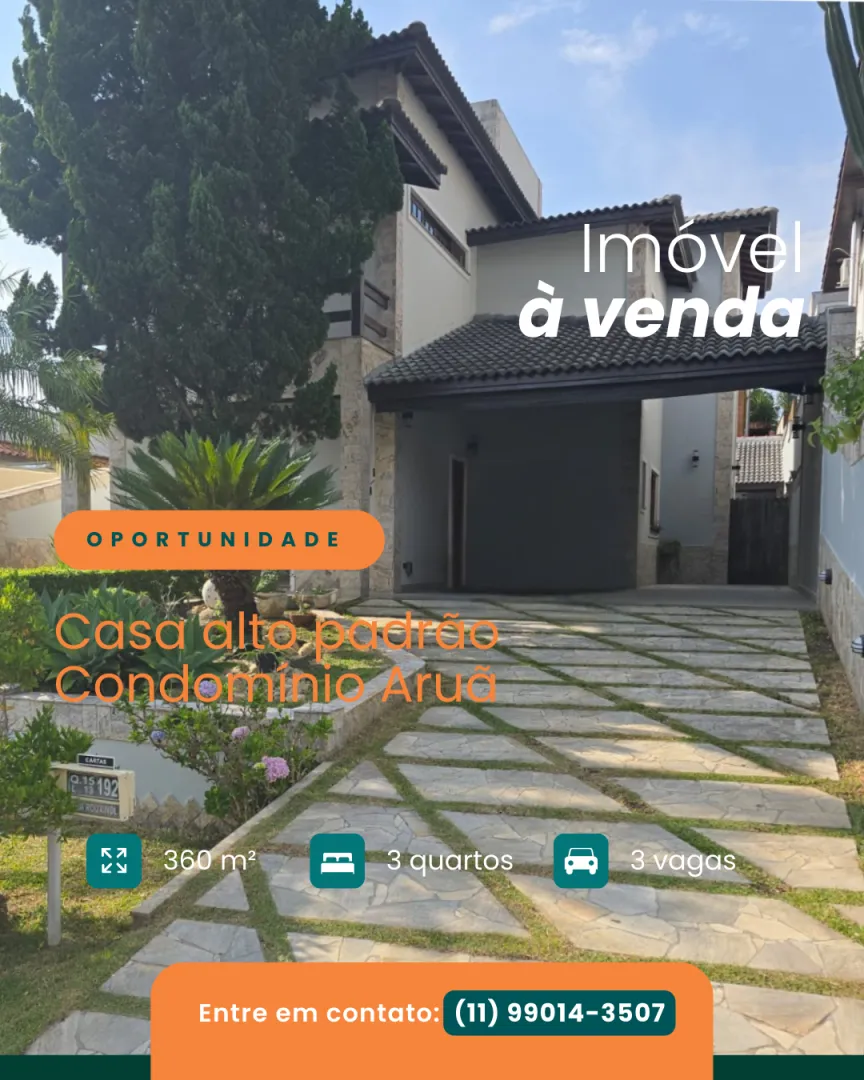 Oportunidade &Uacute;nica no Condom&iacute;nio Aru&atilde;: Sofistica&ccedil;&atilde;o e Natureza em Mogi das Cruzes  Mogi das Cruzes - 