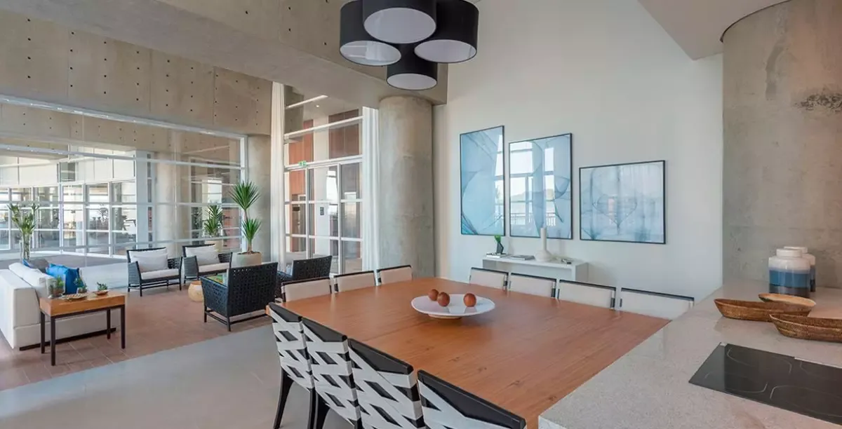 Apartamento decorado deslumbrante com vista mar Avenida Presidente Wilson Santos - 