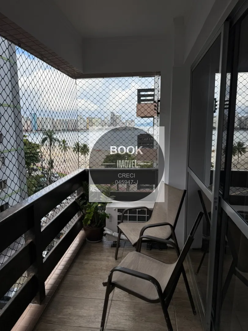 Apartamento aconchegante, decorado e com vista mar na orla em S&atilde;o Vicente ! Avenida Embaixador Pedro de Toledo São Vicente - 